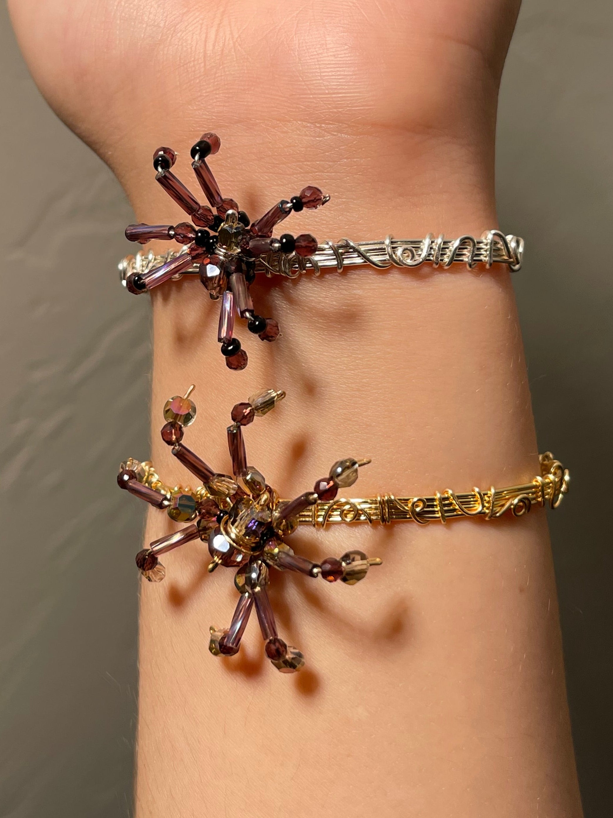 Beaded Spider Arm Cuffs 🕷️